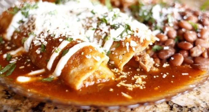 Quick & Easy Chili Cheese Enchiladas!