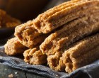 Gooey Churro Waffle Bites With A Mexican Chocolate Dipping Sauce