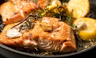 Salmon With Lemon Mint Dressing: The Name May Sound Odd But The Flavor Is Phenomenal!