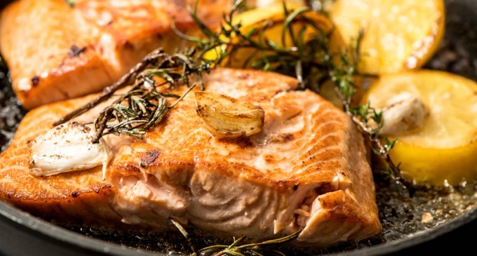 Salmon With Lemon Mint Dressing: The Name May Sound Odd But The Flavor Is Phenomenal!