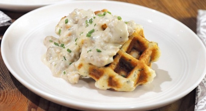 There’s No Better Breakfast Than A Southern Staple Like Waffles & Sausage Gravy