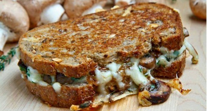 This Mushroom Swiss May Look Like A Regular Grilled Cheese But We’ve Added Something That Any Adult Would Beg For