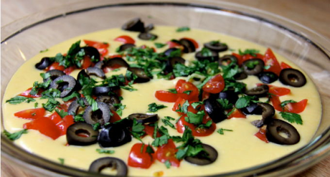 Looking For A Quick & Easy Snack? Then Try This 15-Minute Hummus Queso!