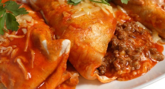 These Classic Enchiladas Are Incredible! The Homemade Red Sauce Makes All The Difference!