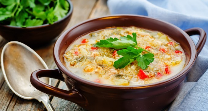 This Lemon Chicken Quinoa Soup Is Lighter On The Calories Yet Heavy On The Flavor – Woah Did This Have A Kick!