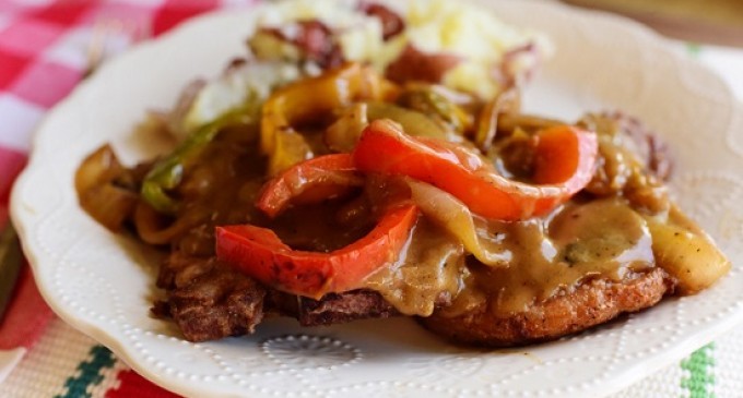 The Best Way To Serve Pork Chops Is Smothered & Covered With A Delicious Pepper Gravy