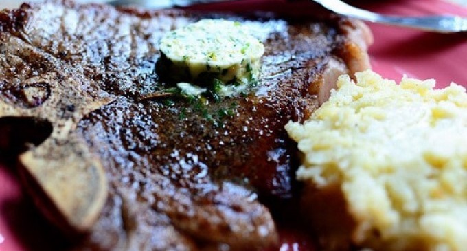 The Next Time You Make A T-Bone Steak You Need To Add This Herb-Infused Compound Butter On Top!