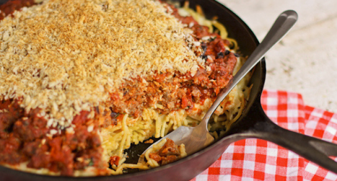 Why Have Spaghetti With A Side Of Garlic Bread When You Have Both In Our Classic Updated Version?!