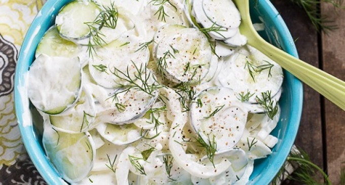 Five-Minute Creamy Southern Cucumber Salad