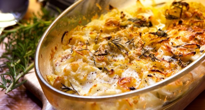 These Cheesy, Garlicky Au Gratin Potatoes Are Unlike Anything We’ve Ever Had Before; The Creamy Sauce Is Incredible!