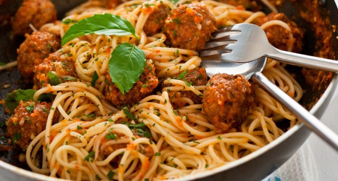 This Spaghetti  & Meatball Recipe Has A Few Unique Ingredients That Make It Truly Flavorful!