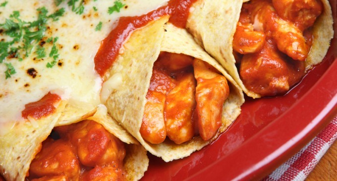 Have You Ever Had Red Mole Chicken Enchiladas Before? They’re Stuffed With Some Surprising Ingredients!