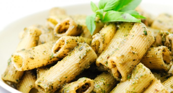 Who Wants Regular, Bland Pasta When You Can Amp Up The Flavor With A Cheesy Pesto Sauce Poured Over?!