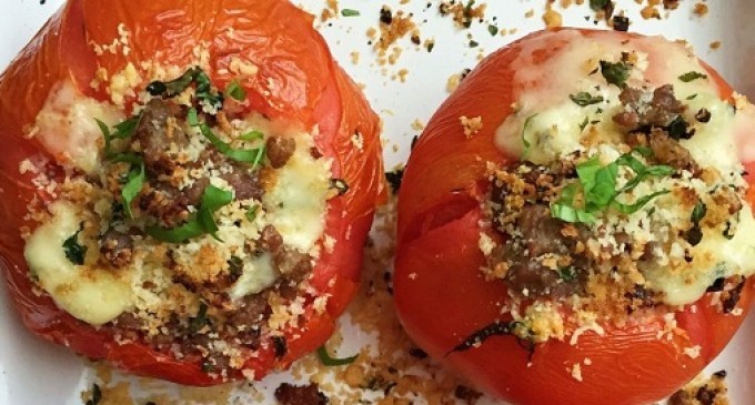 This Stuffed Tomato Recipe Is Gaining A Ton Of Popularity Due To What We Added