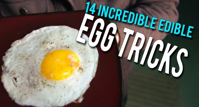 [Video] Check Out These Fourteen Incredible Yet Edible Tricks You Can Do With An Egg!