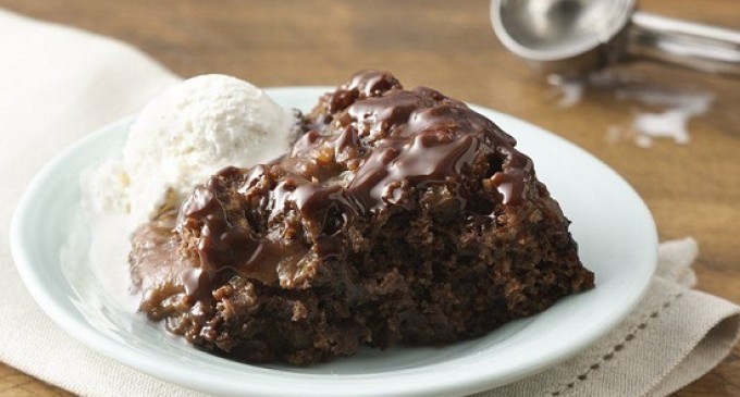 Looking For An Easy Dessert? We Highly Suggest This Hot Fudge Sunday Cake! We Made It In Our Slow Cooker!