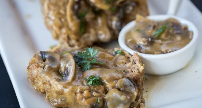 This Meatloaf Has A Rich Gravy Smothered On Top & A Few Surprising Ingredients Which Make It Irresistible