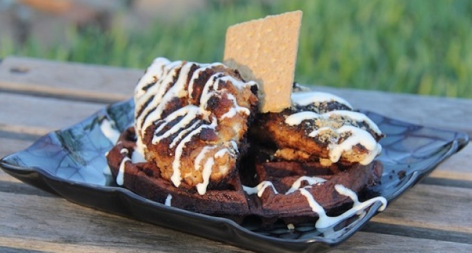 Try This Chicken & Waffles Recipe; It Has A Twist