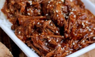 This Easy Recipe For Sesame Beef & Rice Was The Easiest Thing We Ever Made In Our Crock Pot!