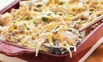 You Will Never Believe How Easy & Simple This Chicken Tetrazzini Bake Is To Make!