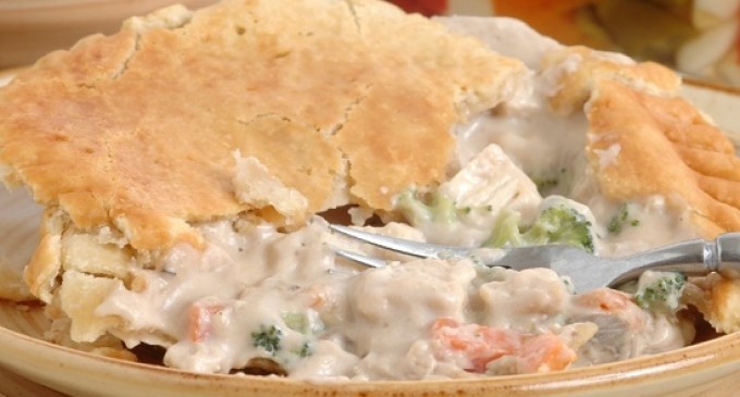 This Homemade Chicken Pot Pie With A Flaky Golden Brown Crust & Rich Filling Came Out Perfect