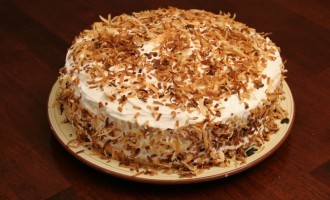 This No Bake Coconut Ice Cream Cake Is One Of Our Favorite Things To Bake In The Summer!!!