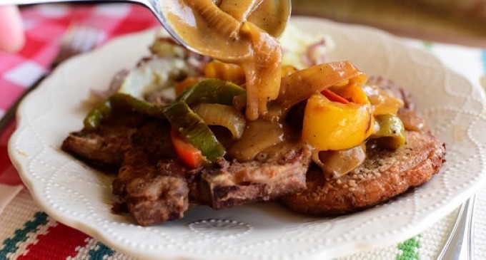 These Smothered Pork Chops Might Just Become Your New Favorite Thing To Serve For Dinner