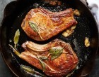 These Tender Sage, Butter & Garlic Pork Chops Will Be The New Favorite Thing To Make In A Skillet