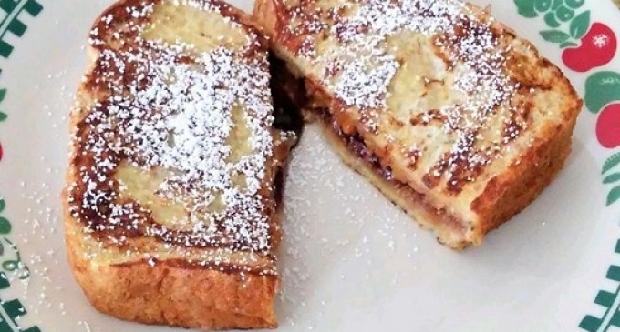 This PP&J Bread Pudding French Toast Is One Delicious Mouthful