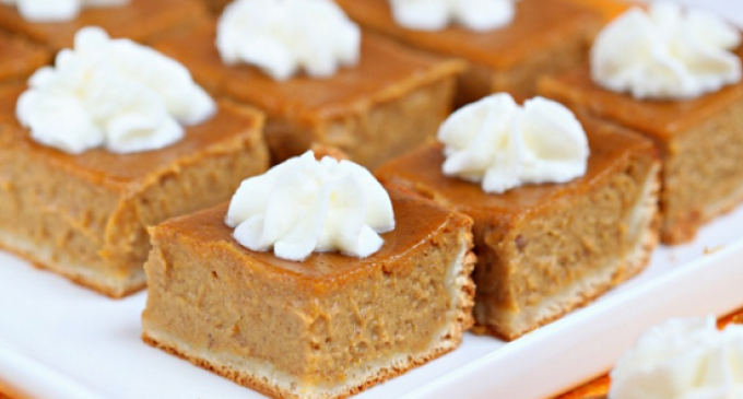 Made With A Rich, Creamy Filling These Pumpkin Pie Bars Are Perfect For Entertaining A Large Crowd
