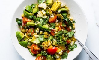 Looking For A Light & Zesty Corn Salad With A Ton Of Avocado & Roasted Vegetables? Check This Out!