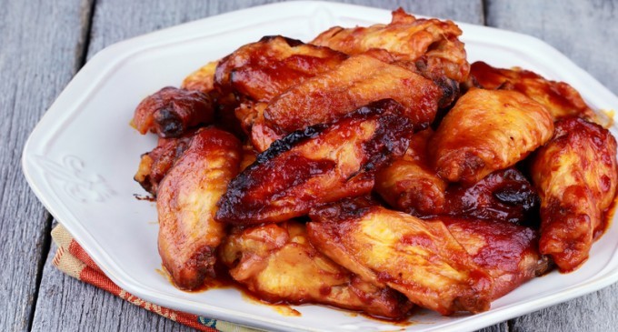 Jack Daniel’s Honey Barbecued Baked Chicken Wings