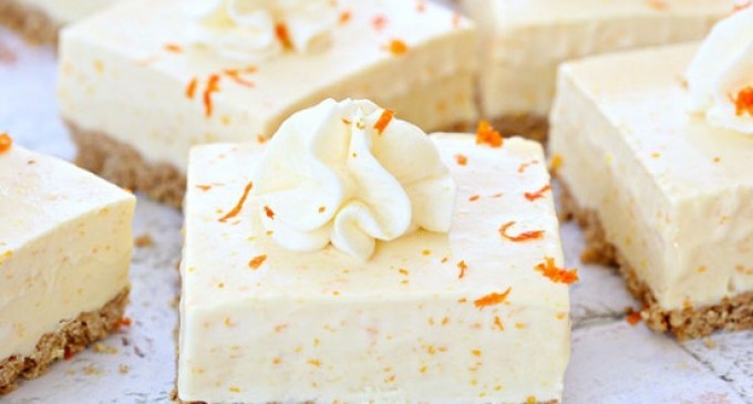 These Chilled Orange Creamsicle Bars Will Remind Everyone Of That Favorite Ice Cream Bar Growing Up!