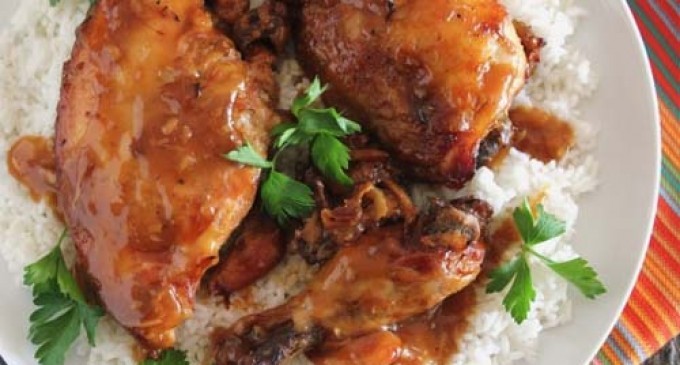 7-Up Brown Sugar & Garlic Chicken Made In A Slow Cooker