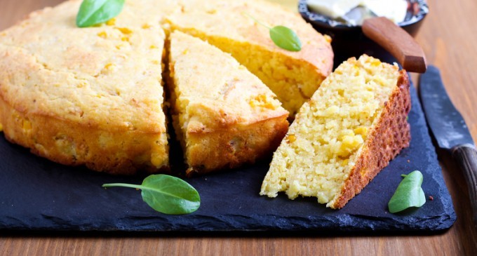 Having Soup Tonight? This Bacon, Cheddar Corn Bread With Melted Butter Is A Must Have