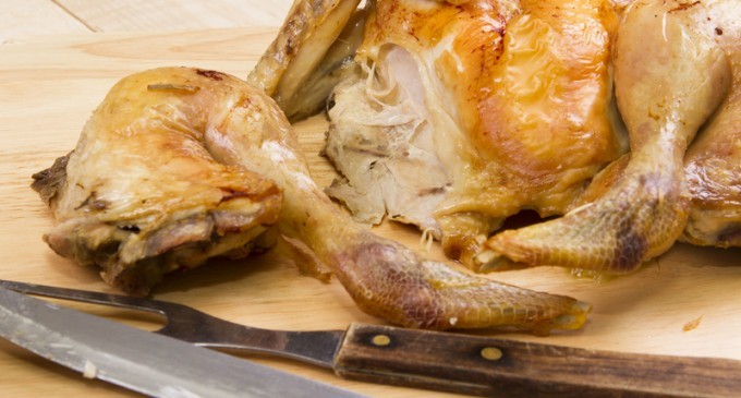 This Spatchcocked Herb Chicken With Sautéed Mushrooms Was The Best Thing We’ve Had All Week