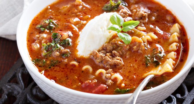 We Just Discovered How To Make Lasagna Soup & It Was The Best Damn Thing We’ve Ever Tasted