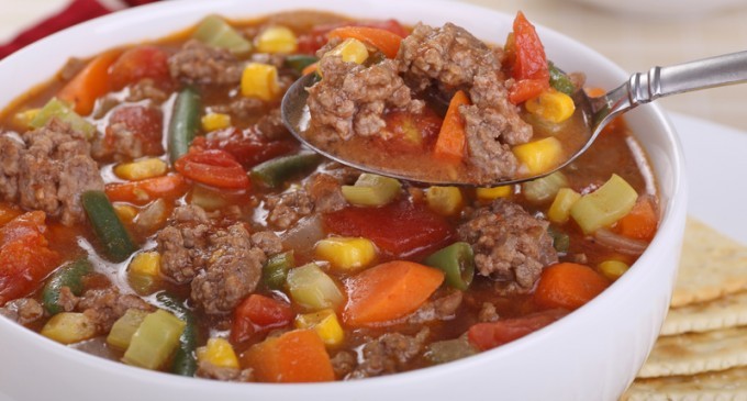 Craving A Hamburger But Hate All The Calories & Don’t Want Fast-Food? Make This Savory Hearty Soup Instead
