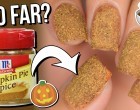 She Painted Her Nails With Pumpkin Spice & The Video Went Viral – Find Out How It Looks!