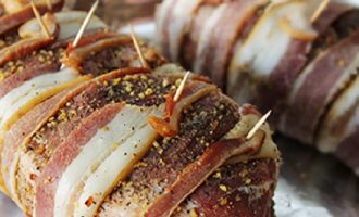 This Smoked Bacon-Wrapped Pulled Pork Butt Was Amazing – Especially When We Smothered It In Our Homemade Sauce