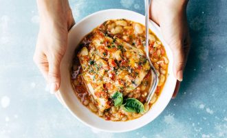 This Garlic Basil Barramundi Skillet Dish Proves Ethnic Eating Can Be Delicious!