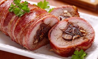 This Bacon Wrapped Stuffed Pork Tenderloin Is So Delicious We Couldn’t Believe How Easy It Was To Make!