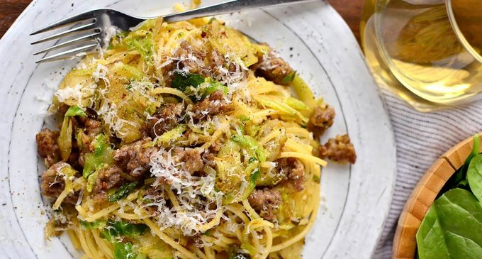 This Super Easy Sausage And Parmesan Pasta Is Ready In Twenty Minutes And Tastes Amazing