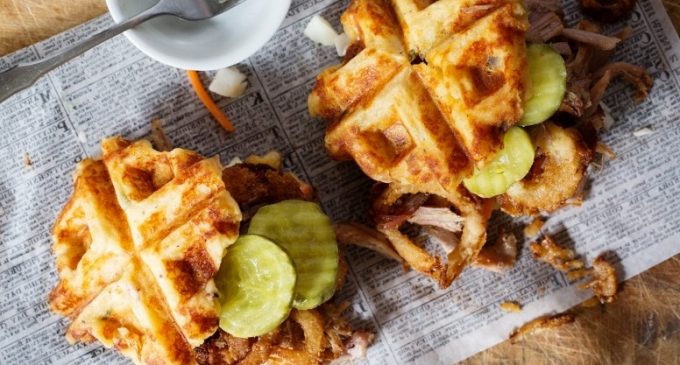 Our New Favorite Snack Food: Waffle Pulled Pork Sliders