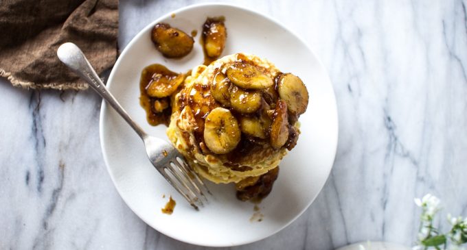 Who Says Bananas Foster Has To Be For Dessert? Make These Truly Delectable Bananas Foster Pancakes For The Best Breakfast Ever!