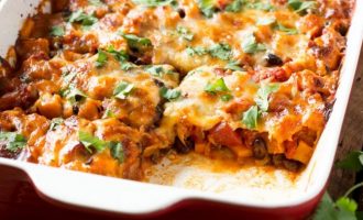 This Sweet Potato And Black Bean Casserole Is Comfort Food Done Right And It Is So Incredible!