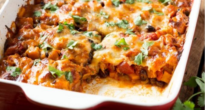This Sweet Potato And Black Bean Casserole Is Comfort Food Done Right And It Is So Incredible!