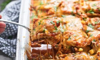 This Chicken Enchilada Ravioli Bake Combines Two Classics And It’s Unbelievable!