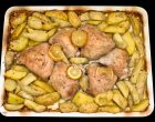 This Lemon Chicken and Potatoes Recipe is a Traditional Greek Favorite