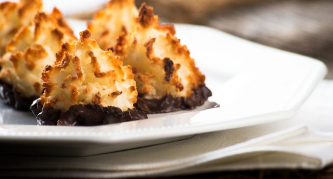These Chocolate-Dipped Coconut Macaroons Are Incredibly Easy to Make